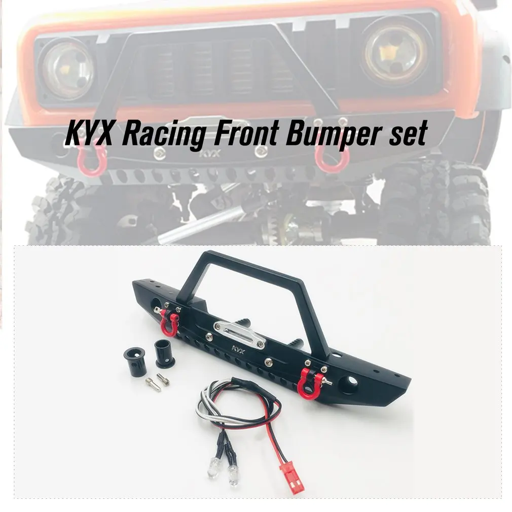KYX гоночный ЧПУ сплав передний бампер для Traxxas Запчасти модификации Trx4 Redcat Gen8