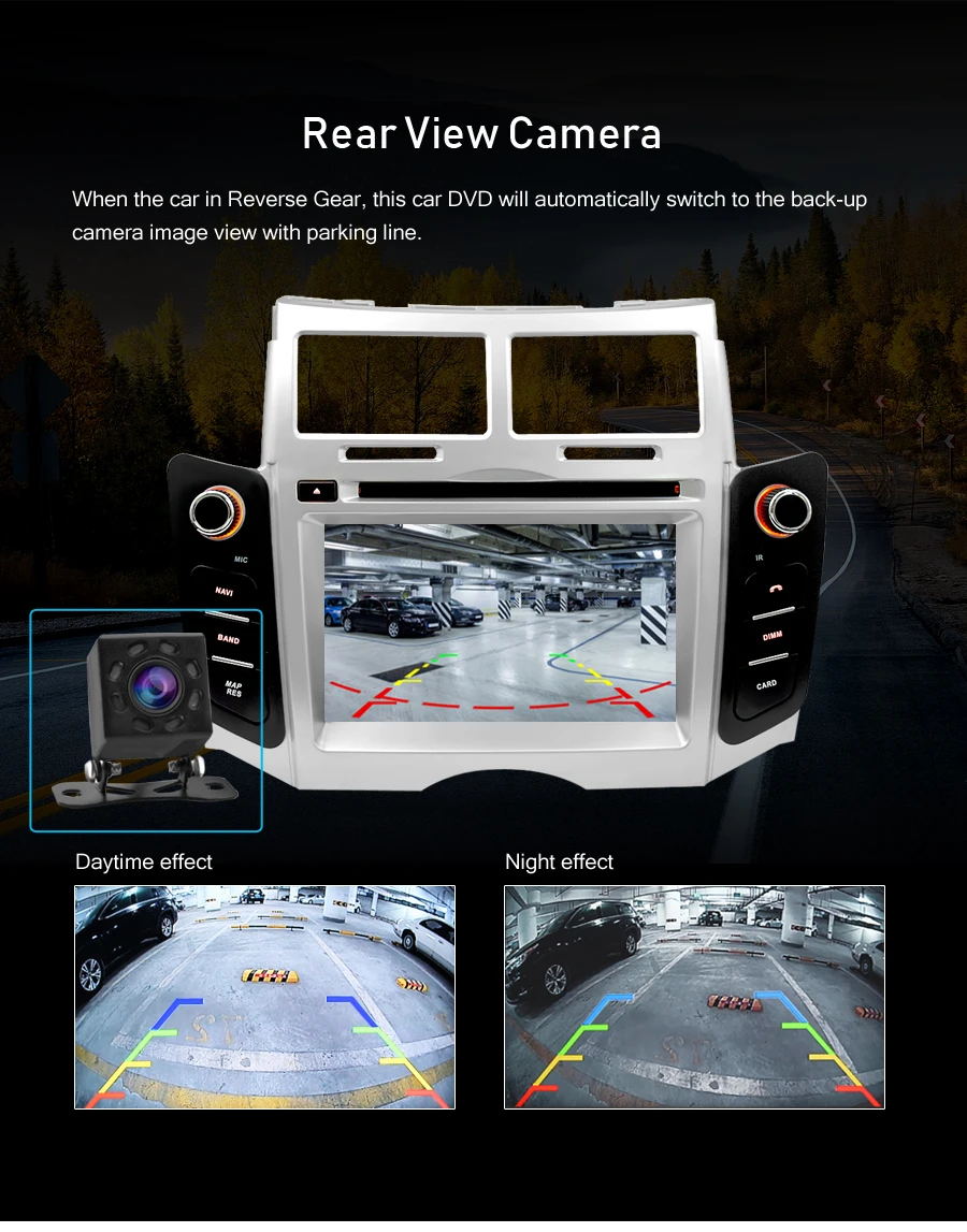 Ips Android 9,0 автомобильный dvd-плеер gps навигация Мультимедиа Стерео для Toyota Yaris 2005-2011 Авто Радио Аудио Bluetooth головное устройство