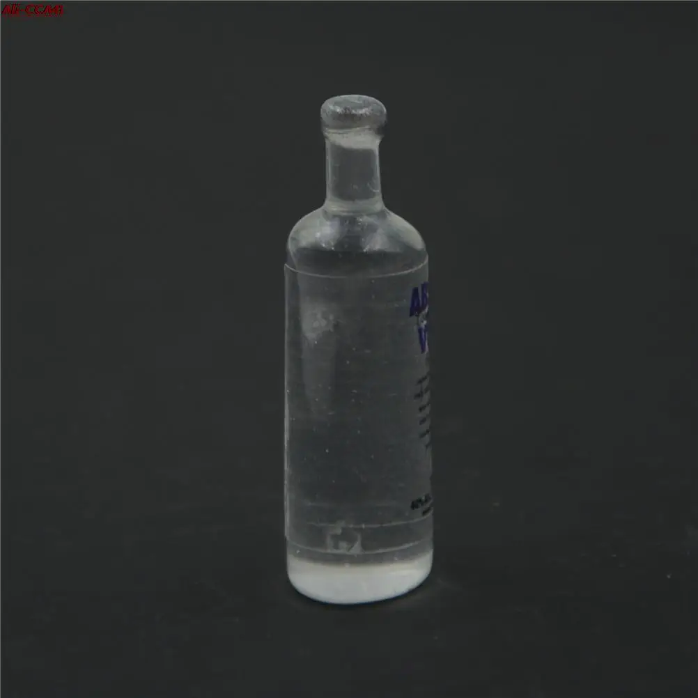 

4pcs 1/6 Scale Resin Wine Bottle Model Ornament Food Pretend Play Doll Toy Kitchen Dollhouse Miniature Accessory