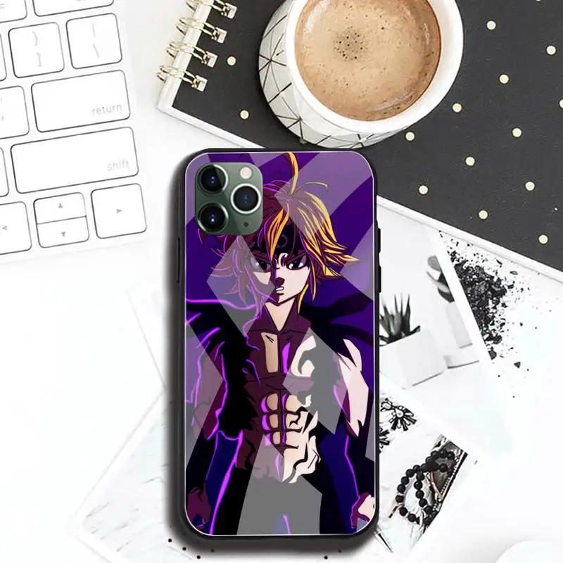 Семь Смертных Грехов Meliodas Чехол для телефона с закаленным стеклом для iPhone 13 12 Mini 11 Pro XR XS MAX 8 X 7 Plus SE 2020.