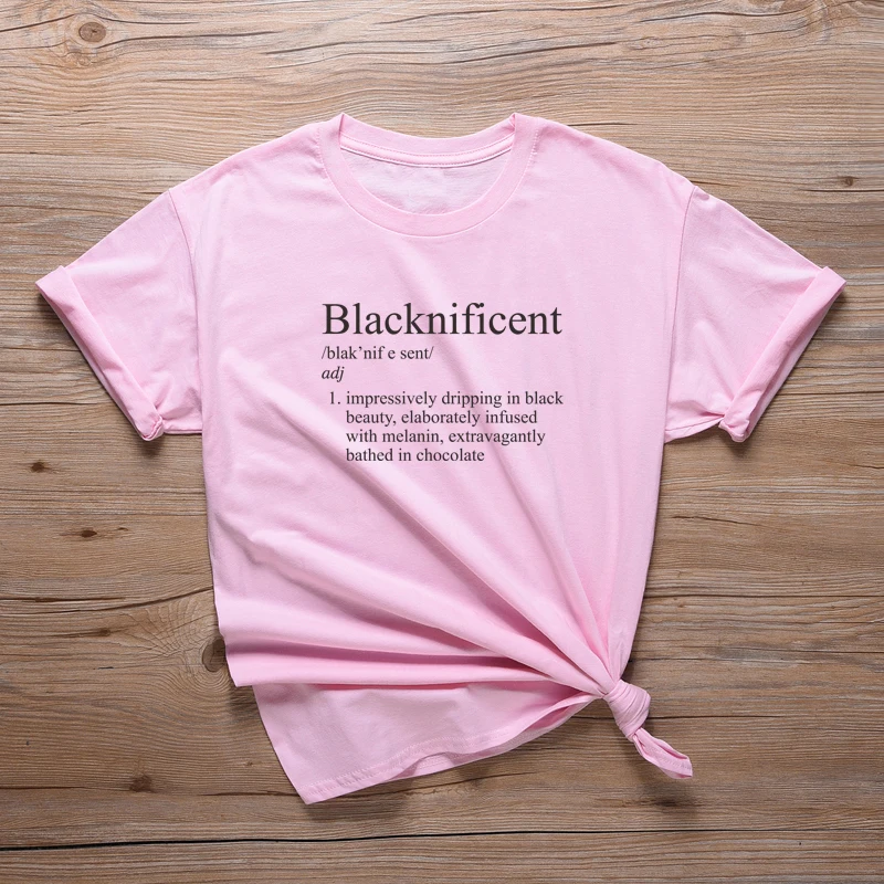 Футболка Blacknificent Black Lives Matter футболка со слоганом Дамская хипстерская