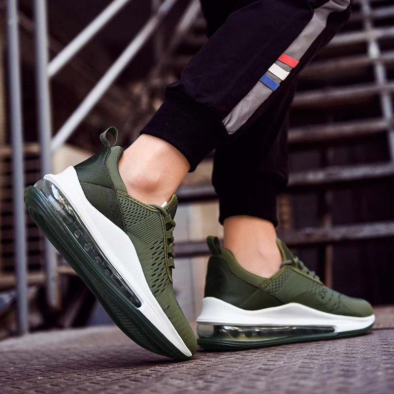 Basketable Shoes For Men Air Cushion Mesh Breathable Wear and heat resistant Fitness Trainer Sport Male Sneakers tenis | Спорт и
