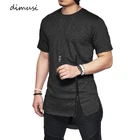 DIMUSIЛетняя мужская модная футболка, мужская толстовка с коротким рукавом, Мужская футболка в стиле хип-хоп, уличная спортивная одежда, спортивный костюм, топы, футболки, 3XL