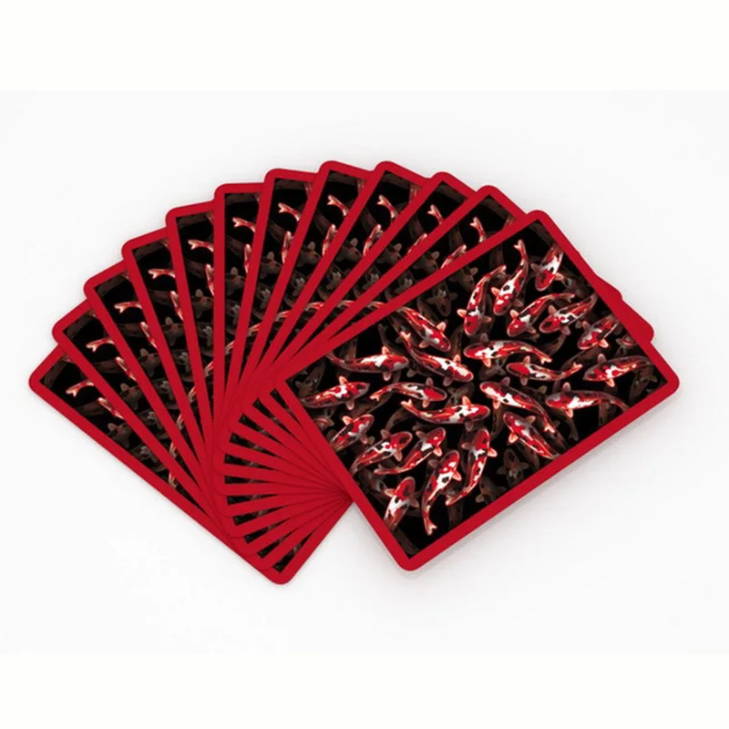 

1 deck Bicycle Koi Playing Cards 88*63mm Paper Magic Category Poker Cards for Professional Magician