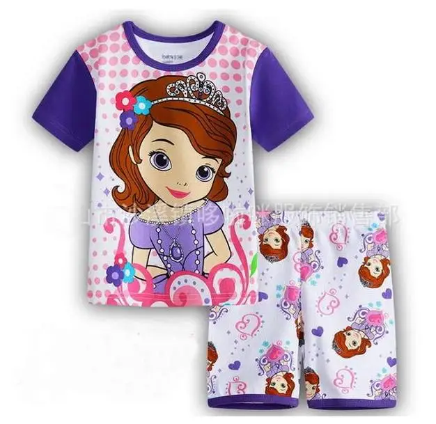 Одежда для маленьких девочек 2020 Демисезонный мультфильм отдыха с коротким