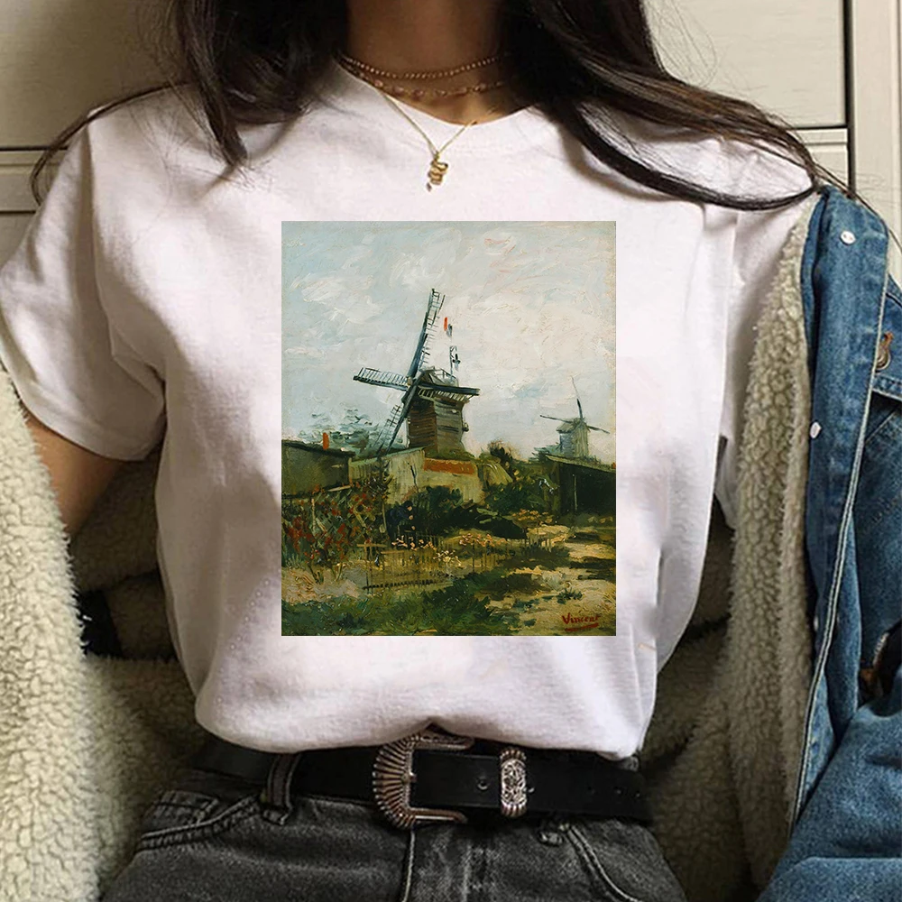 Футболка женская/Мужская в стиле Харадзюку Винтажная футболка оверсайз с