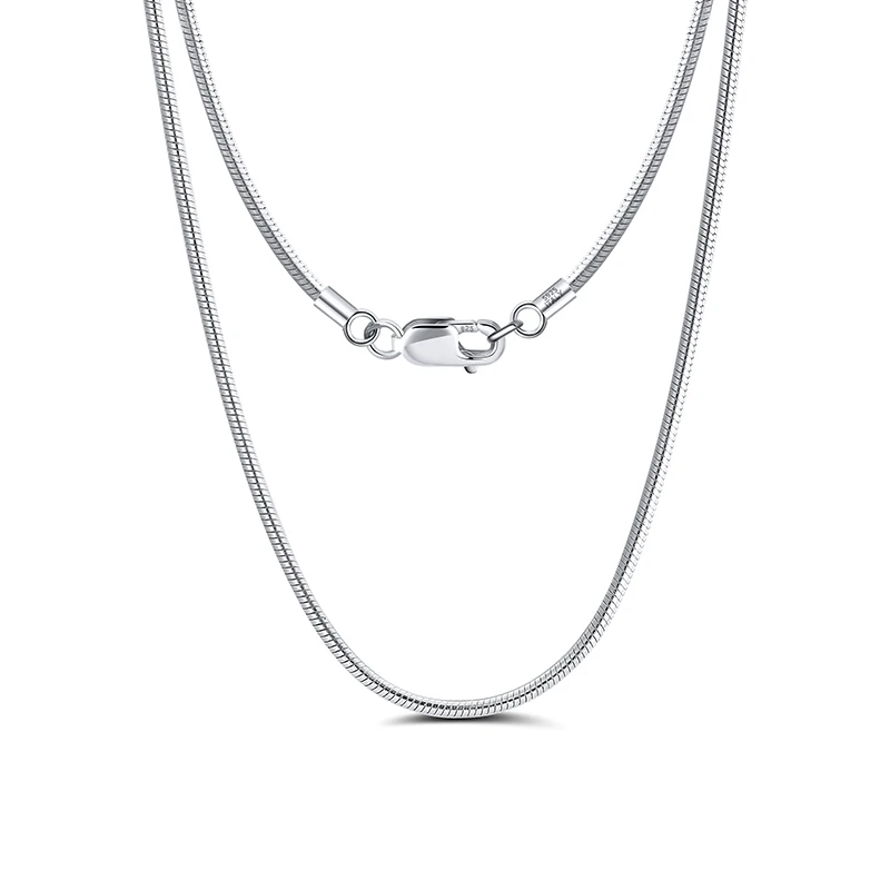 Ожерелье ORSA JEWELS из серебра 925 пробы круглое колье 1 5 мм 40 см 45 50 55 м 60 см|Ожерелья| |