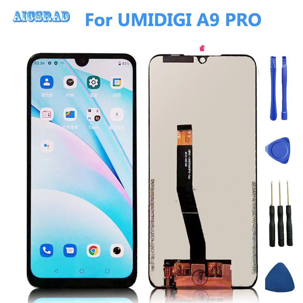 Оригинальный ЖК-дисплей для UMIDIGI A9 Pro сенсорный экран стеклянная панель в сборе 100%