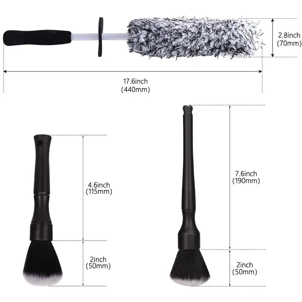 

Cotton Thread Wheel Hub Brush Ultra-soft Detailing Brush Wheel Brush
