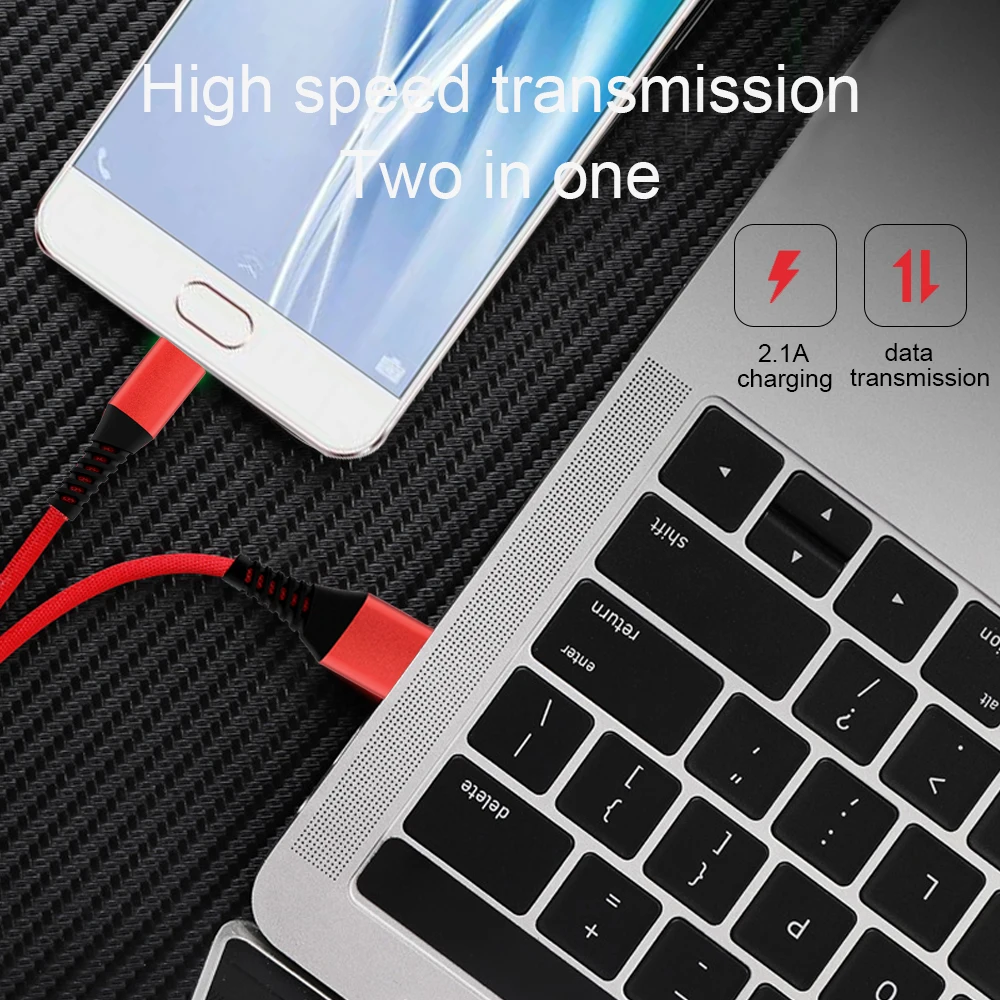Кабель usb type C 2.1A Быстрая зарядка USB C кабель для передачи данных Usb-C зарядное устройство для samsung S10 S9 S8 кабель type-C для Xiaomi Mi 9 SE 9T Pro