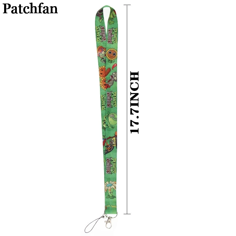 Patchfan растения призрак игра зеленый ID Pass карты Знак мультфильм шейные платки