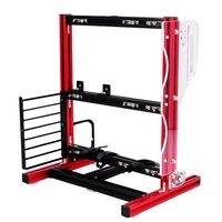 diy portable computer motherboard case rack atxm atxitx vertical metal frame open water cooled chassis set red black