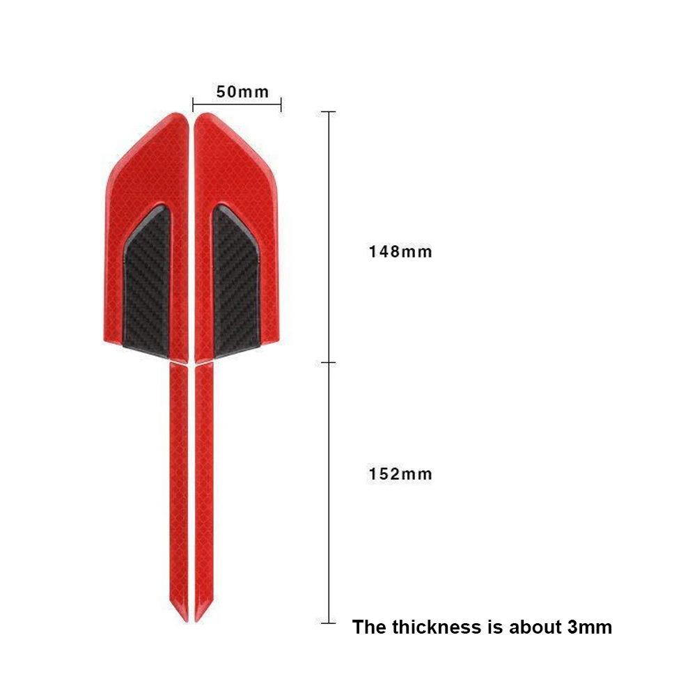 2 шт. Предупреждение ющая полоска для защиты от царапин | Автомобили и мотоциклы