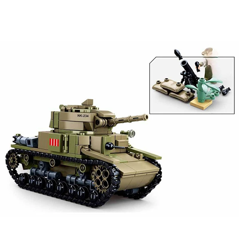 2 в 1 Детский конструктор Танк среднего размера | Игрушки и хобби