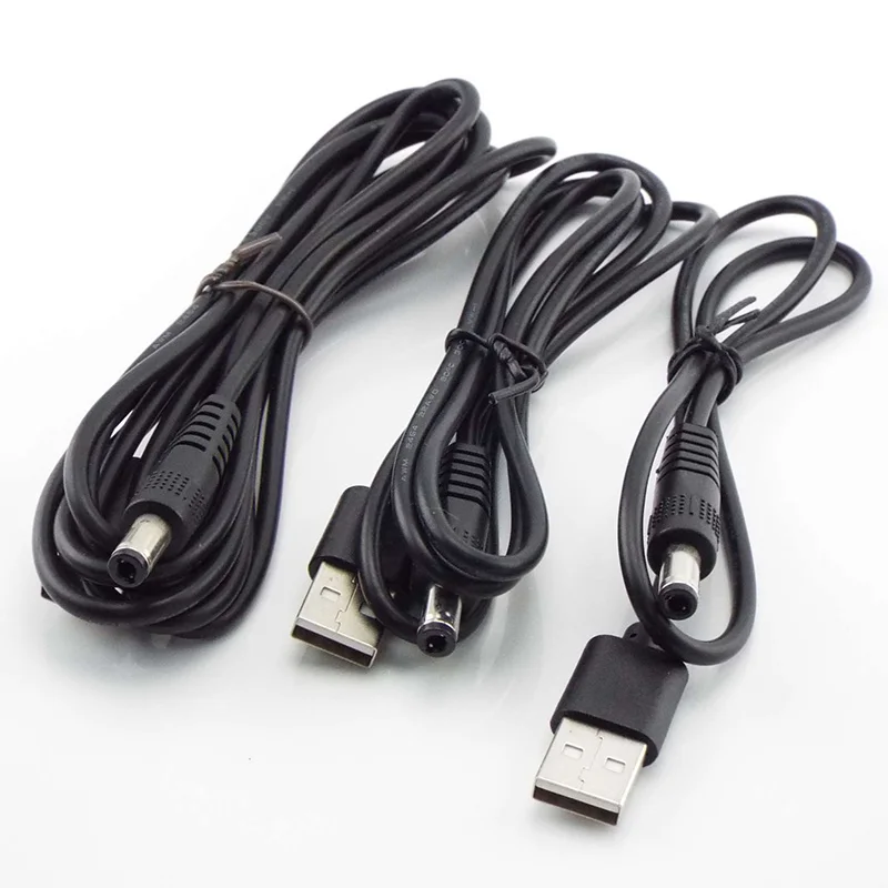 USB A штекер к DC 2 5 3 1 35 4 0 7 мм питания типа А Удлинительный кабель соединительные