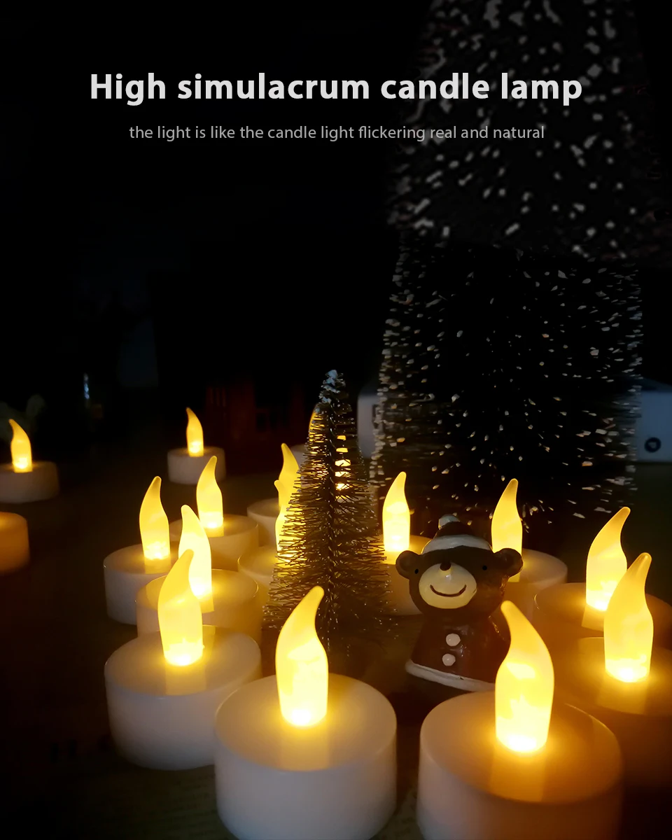 CHIZAO светодиодный светильник для чая, свечи, дом, светодиодный, velas, светодиодная батарея, беспламенные Свечи, лампа для церкви, домашний декор, освещение