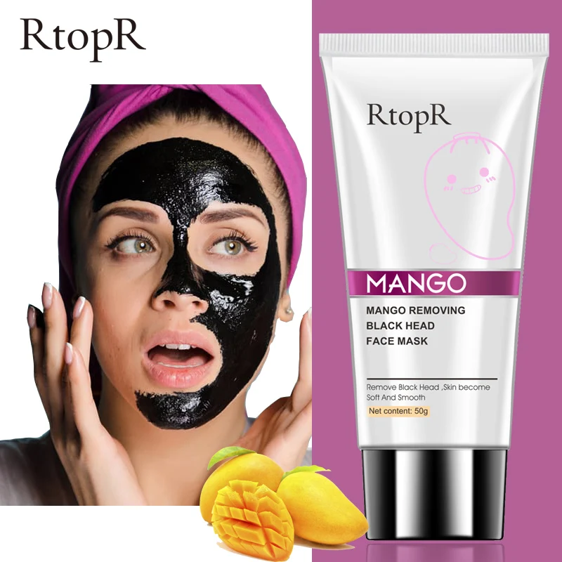 

RtopR Mango Removal Blackhead Acne Mask Oil Control Shrink Pores Nourishing Moisturizing Mask Whitening Exfoliating Skin Care