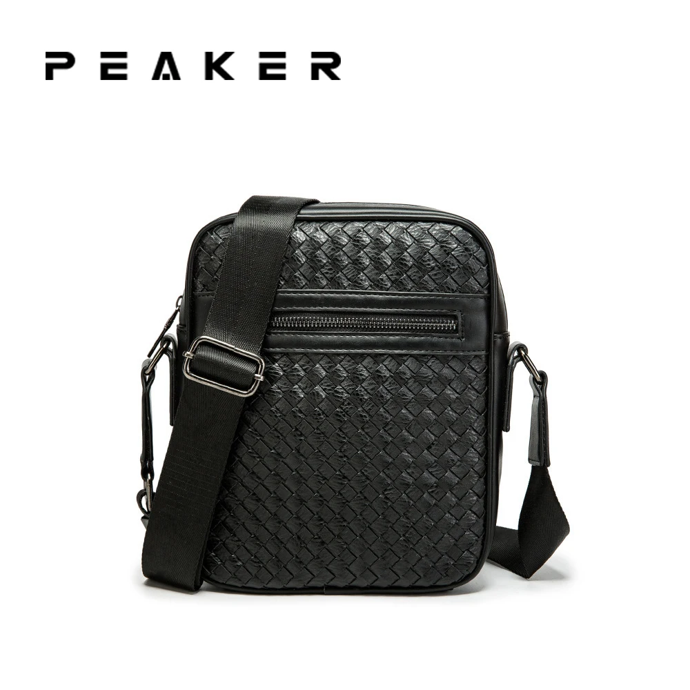 

Peaker Men's Waterproof Crossbody Shoulder Bag Men Leather Chest Bags Business Messenger Single Shoulder Bags For Male Design