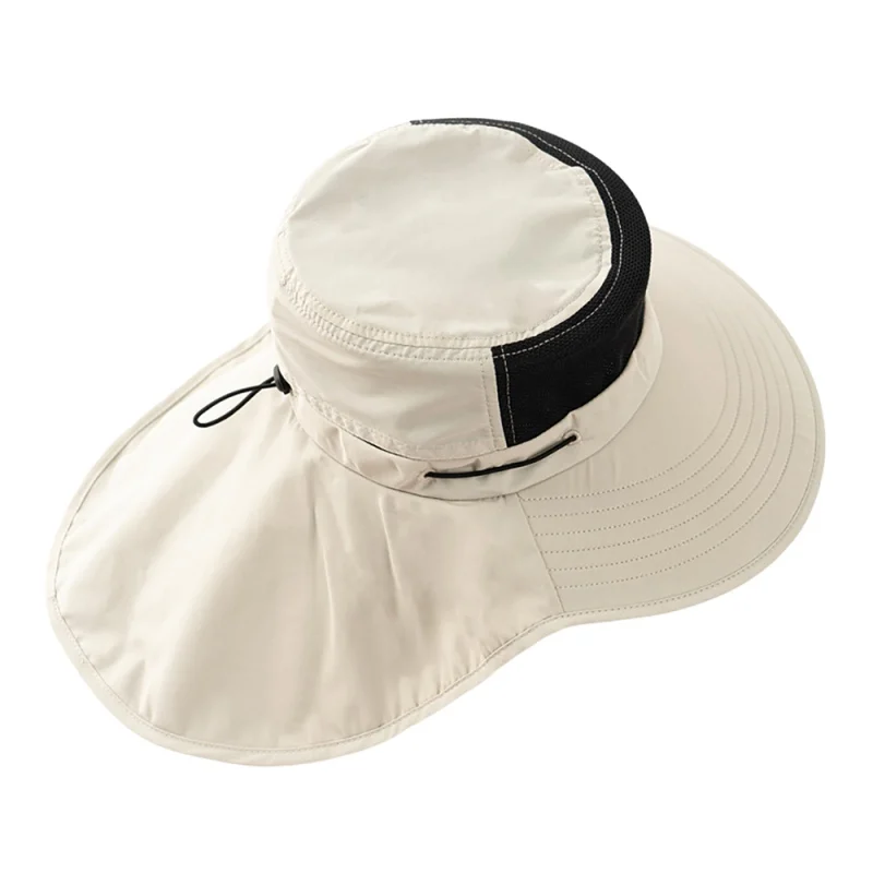 

Outdoor Sun Hat Hunting Fishing Cap Sport Sun UV Protection Long Brim Cap Outdoor Sports Sun Bucket Cap Adjustable Fisherman Hat
