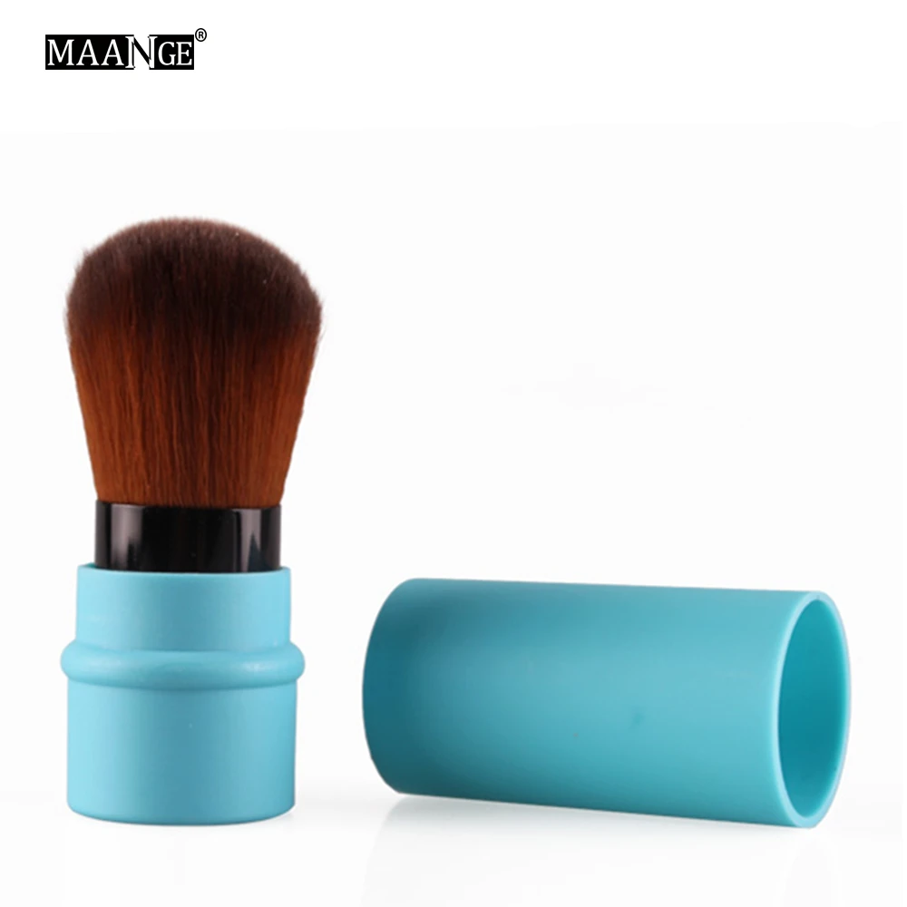 

Pro Loose Power Foundation Blush Makeup Brush Mini Retractable Portable Blusher Face Brushes Beauty Cosmetic Travel Tools 1909