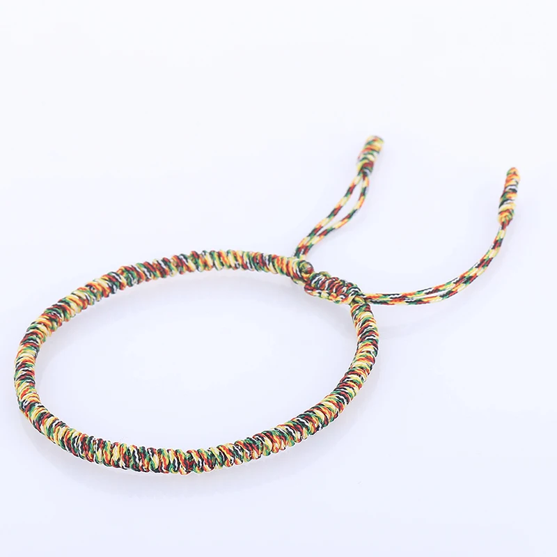 Красная веревка Lucky плетеная подвеска браслет для женщин и мужчин ручной работы