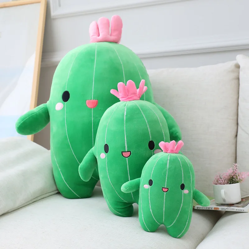 

Ins Nordic New Cartoon Cactus Plush Toys Pillow Sofa Cushion Fruit Plant Long Strip Pillow Home Decor Newborn Photography Props