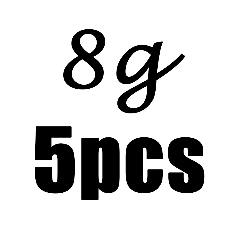 8g 4 г, 6 г, 8 г, 12 г, 14 г, 5 шт. в партии, треугольная свинцовая головка, крючок, приманка, джиг, головка для мягкой червя, рыболовные снасти, крючки - Цвет: 8g