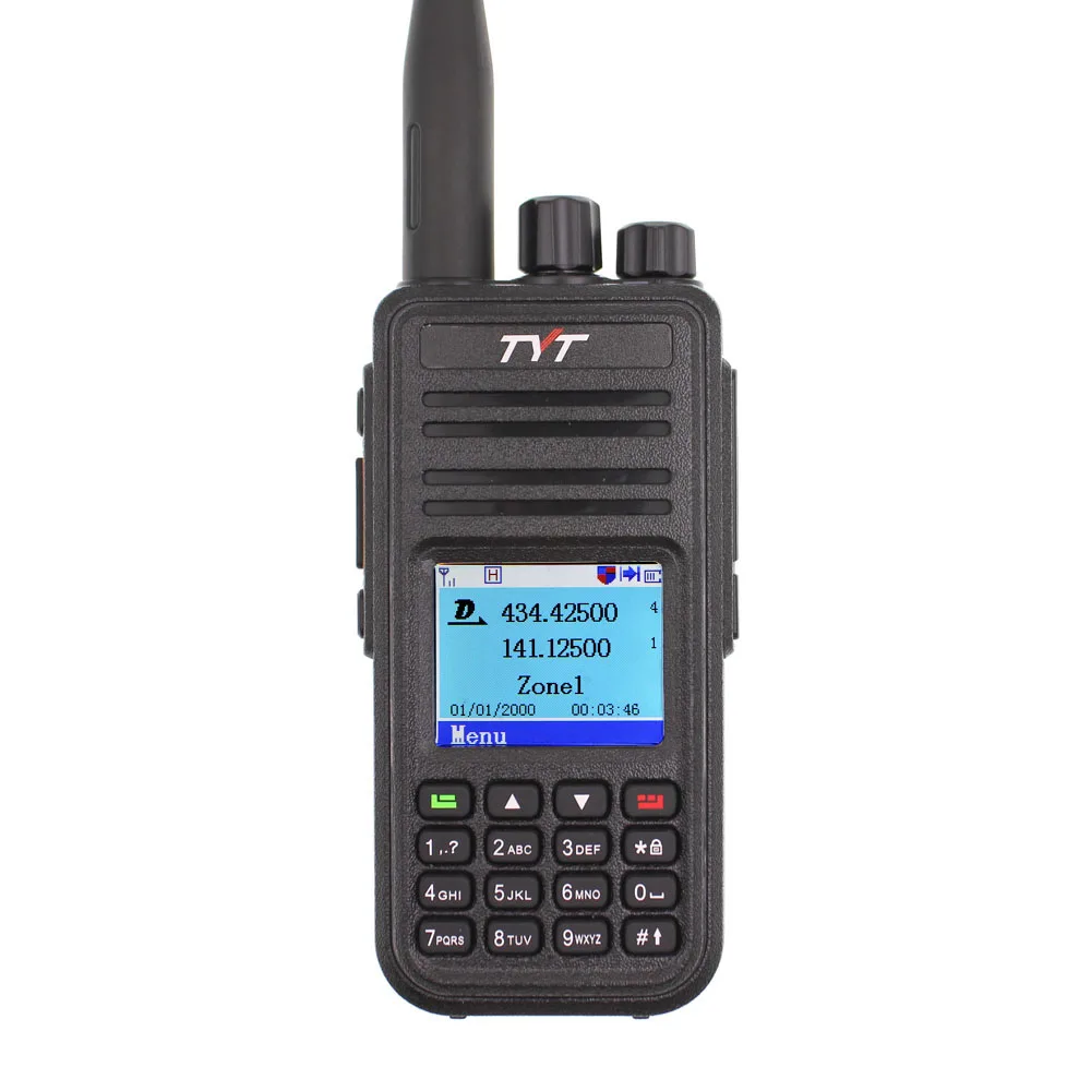 Двухдиапазонная рация TYT MD-UV380 VHF + UHF цифровая DMR двухканальная MDUV380 двухтактный