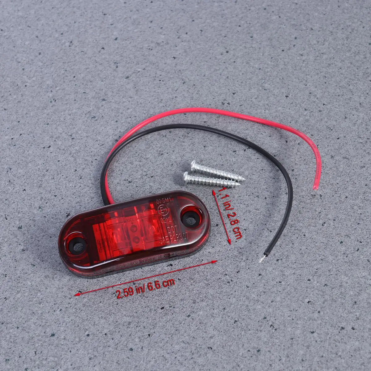 2 шт. 9-30 в светодиодный овальный светильник для грузовика с прицепом боковой