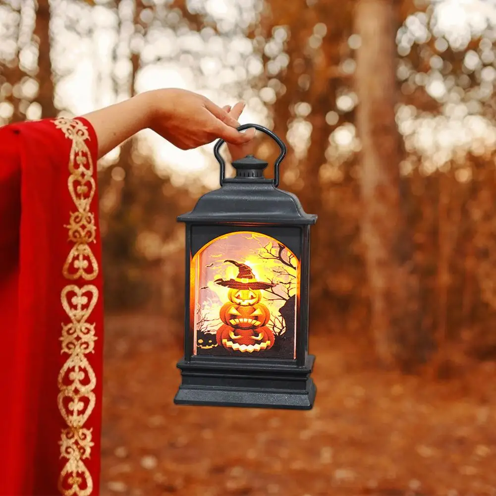 Портативные светодиодные фонари на Хэллоуин подвесной светильник в виде тыквы