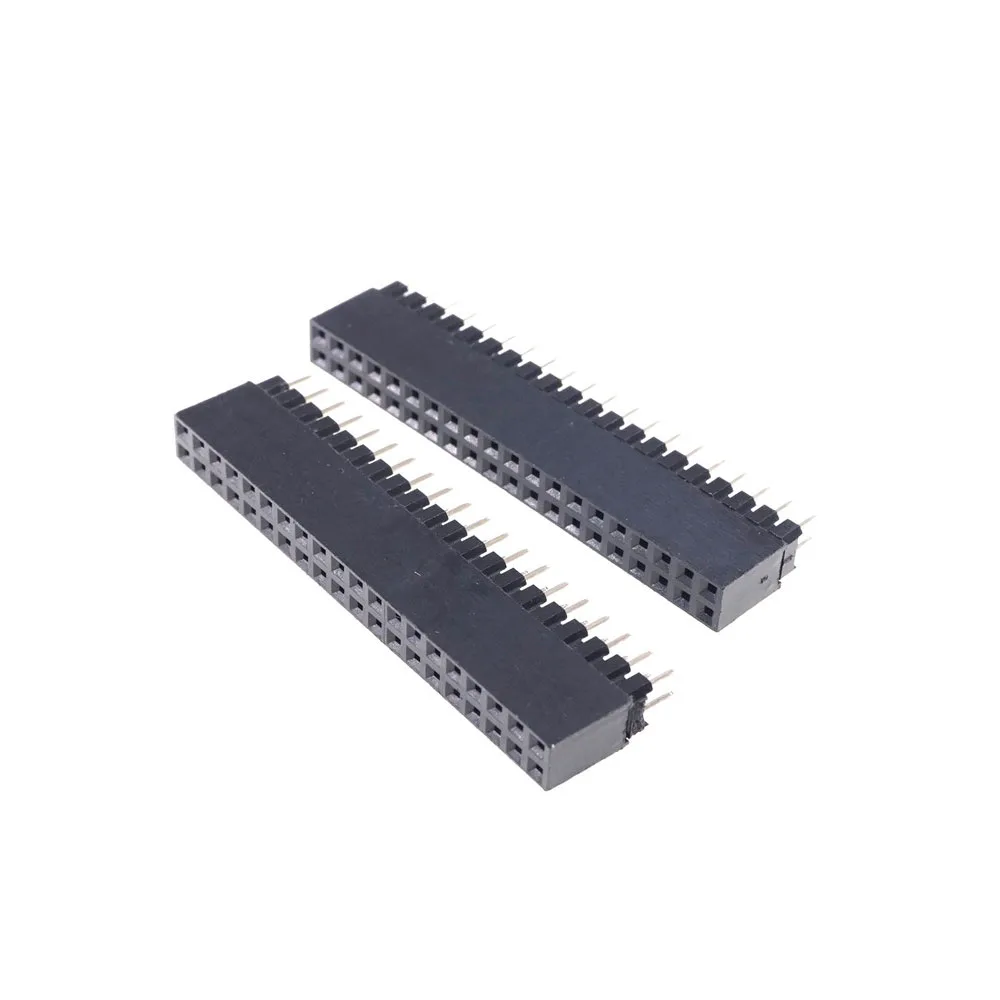 100 шт. 2 54 мм 0 10 &quotшаг 2x20 40 позиции Dual Row PCB наружный коллектор со сквозным