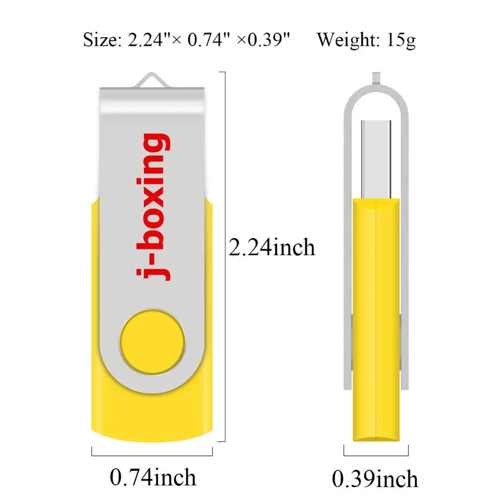 USB флеш накопитель J boxing 5X 16 ГБ металлический флэш 32 2 0 карта памяти 8 4 Гб 1 желтая usb