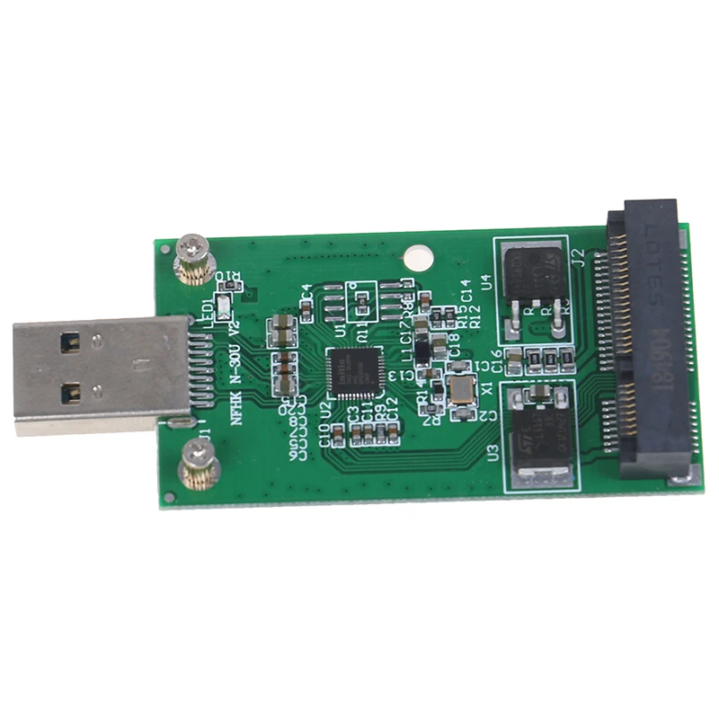 1 шт. мини USB 3,0 к PCIE mSATA внешний SSD PCBA конвейер адаптер карты Компьютерные разъемы поставки