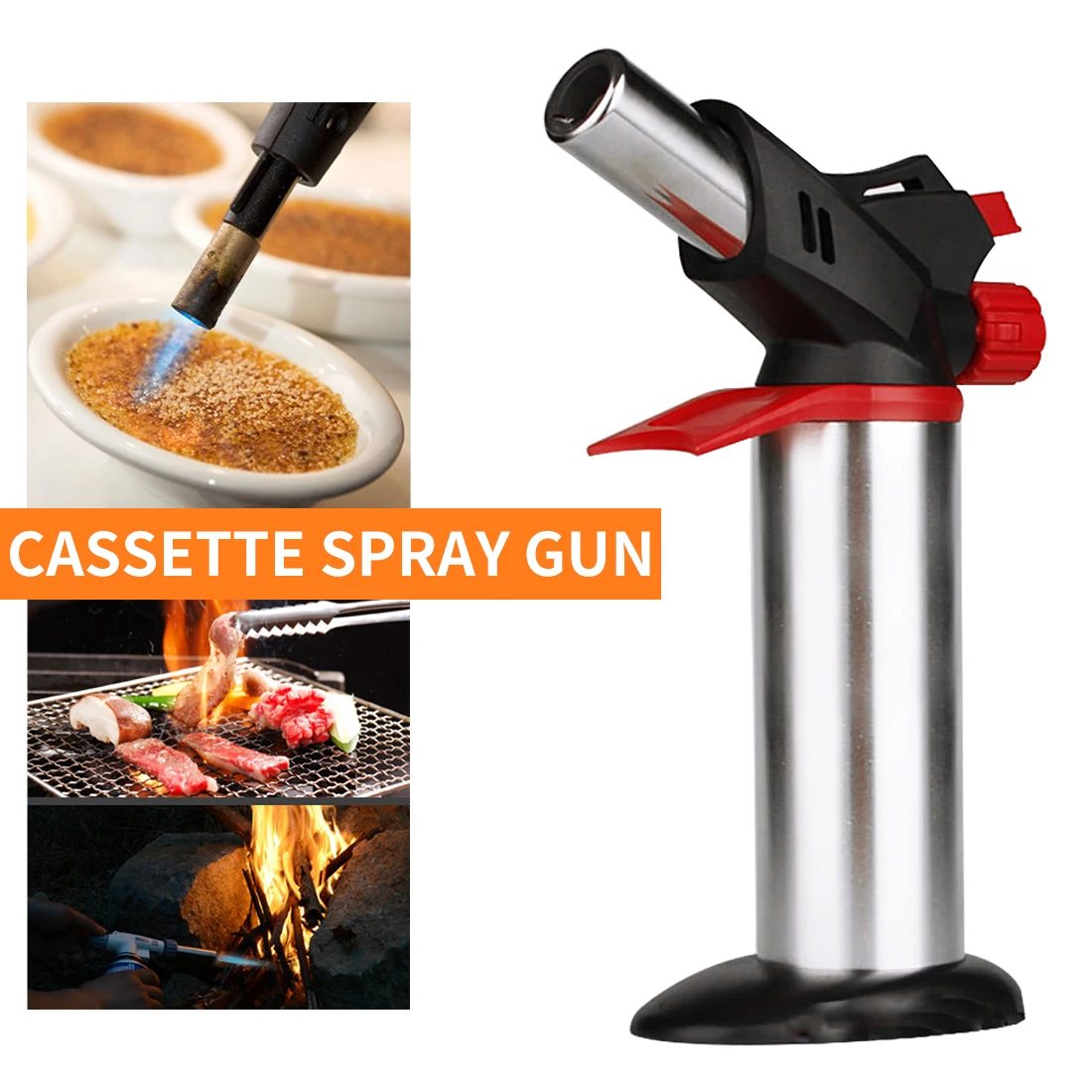 Наружная Зажигалка для барбекю сигарный фонарь турбо зажигалка струйная