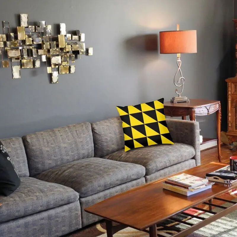 Новая стильная желтая Геометрическая наволочка декоративная подушка для дивана