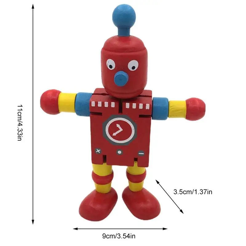 Игрушки-роботы деревянные, игрушки-роботы для раннего развития, идеальный подарок для мальчиков и девочек, деревянные игрушки-роботы