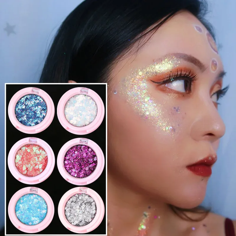 Блестящие тени для век Гель Русалка желе лица блеск глаз Блестящий блестящий