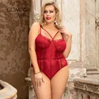 Комбинезон Comeonlover женский кружевной без косточек, прозрачное нижнее белье без рукавов, пикантный комбинезон, женское белье