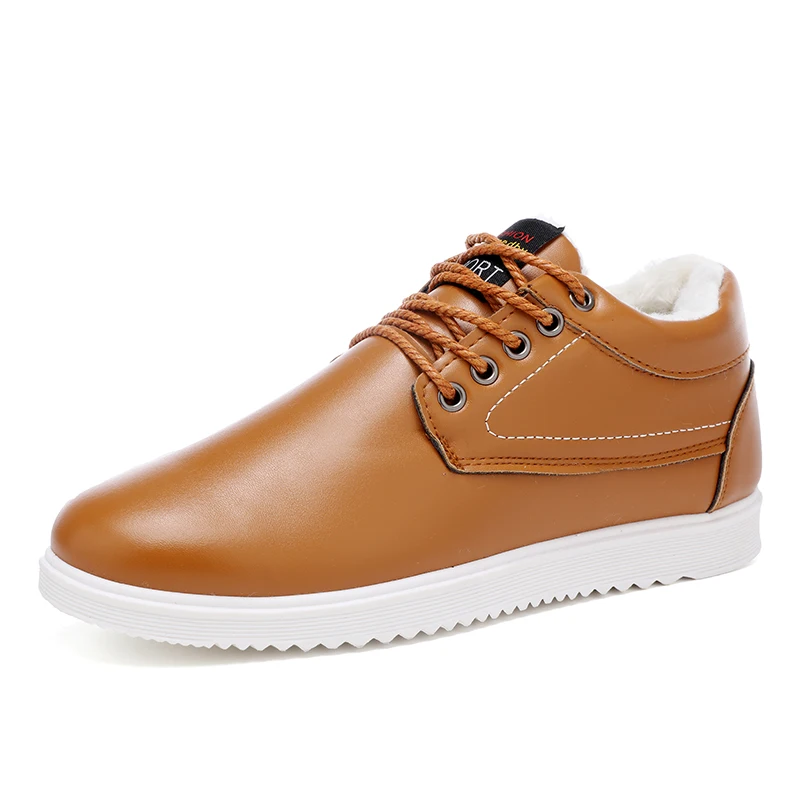 Мужская обувь в британском стиле Новое поступление теплые зимние мужские