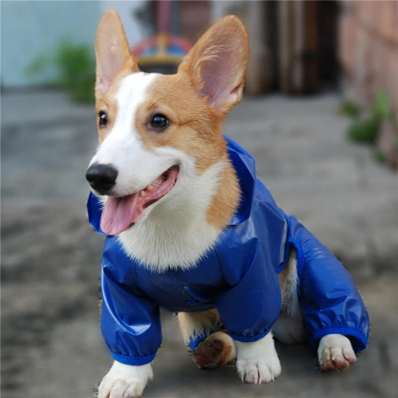 Комнатная собака дождевик Водонепроницаемый комбинезон плащ-дождевик со