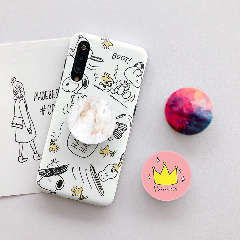 Folding Finger Grip Ring Mobile Phone Holder for Iphone Samsung Xiaomi Huawei OPPO Cute Cartoon Holder Stand Bracket Finger Hold