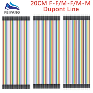 Dupont линия 20 см папа-папа + папа-мама и женщина-женщина перемычка провод Dupont кабель для Arduino