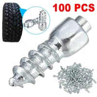 100pcs 12 mm carbide screw tire studs snow spikes anti slip anti ice for carsuvatvutv with installation tools fast delivery