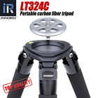 Портативный штатив LT324C, 10-слойный Трипод из углеродного волокна для камеры, фотосъемки птиц, Тяжелая подставка, Шариковая головка, адаптер для чаши 75 мм