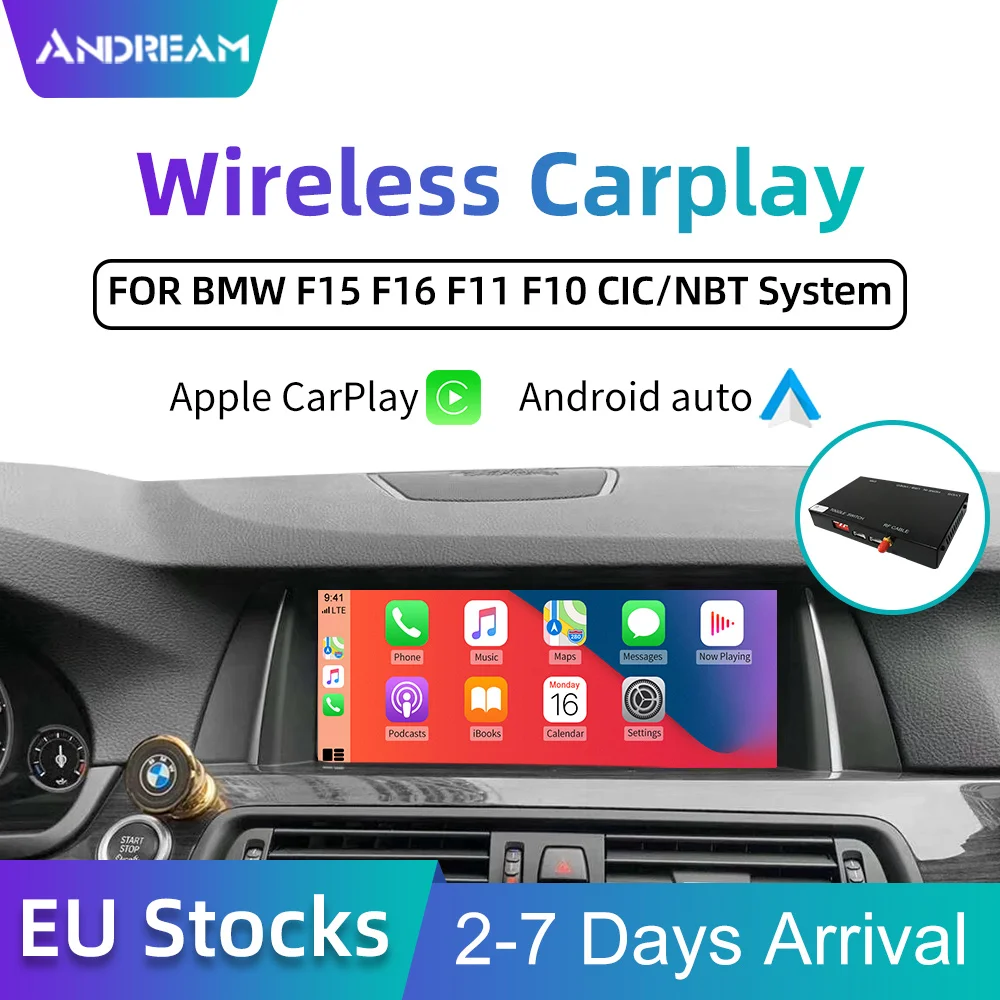 Для bmw CarPlay Box BMW 3 7 Series F02 F11 F30 F25 F15 F07 OEM Экран UpgradeCIC/ NBT система Поддержка AirPlay