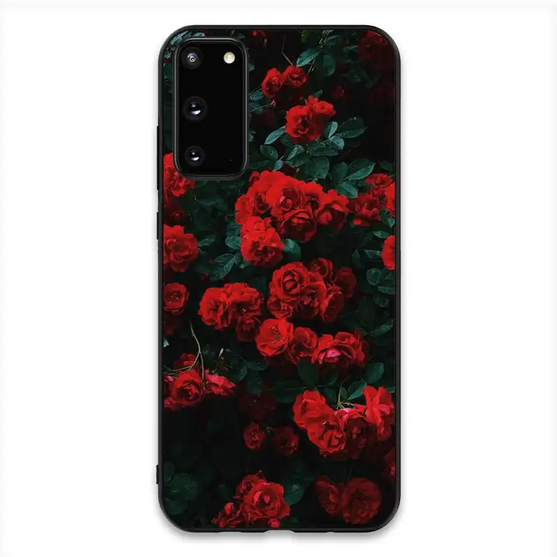 

FHNBLJ Flowers Rose flower Luxury Phone Case For Samsung S20 S10 S8 S9 Plus S7 S6 S5 Note10 Note9 S10lite