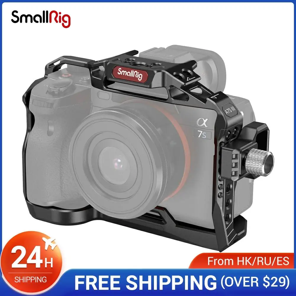Скидка Стандартный комплект оссветильник Ной клетки SmallRig для камеры Sony A7S3 Alpha 7S III с кабелем HDMI направляющие NATO, крепление для холодного башмака, Ко... Скидка Стандартный комплект оссветильник Ной клетки SmallRig для камеры Sony A7S3 Alpha 7S III с кабелем HDMI направляющие NATO, крепление для холодного башмака, Ко...