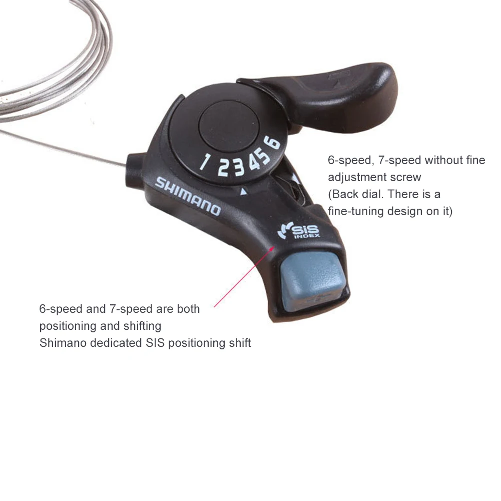 

Bicycle Shift Lever 3/6 18/21 Speed Shifter Inner Gear Cable Included Left/Right Shifter For SL-TX30