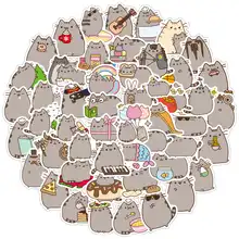 100 шт./упак. Kawaii на не сужающемся книзу массивном кошка ежедневно Водонепроницаемый Декоративные Канцелярские крафт-стикеры