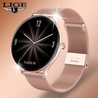 lige 2021 new women smart watch woman fashion watch heart rate sleep monitoring for android ios waterproof ladies smartwatchbox